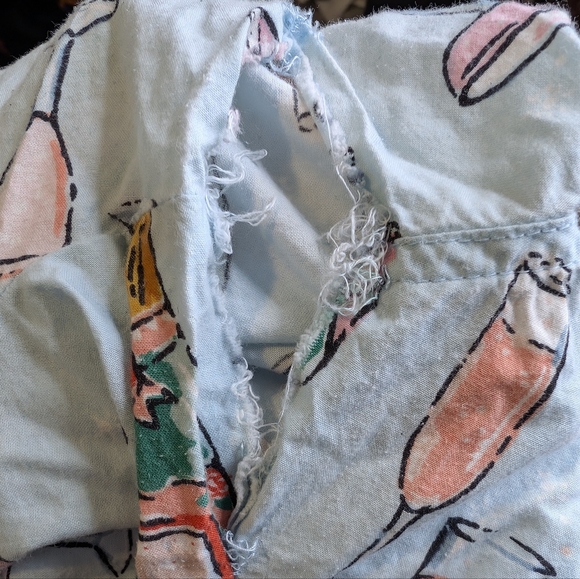 PRINTFRESH champagne tower long tall pajama set in blue - Picture 16 of 16